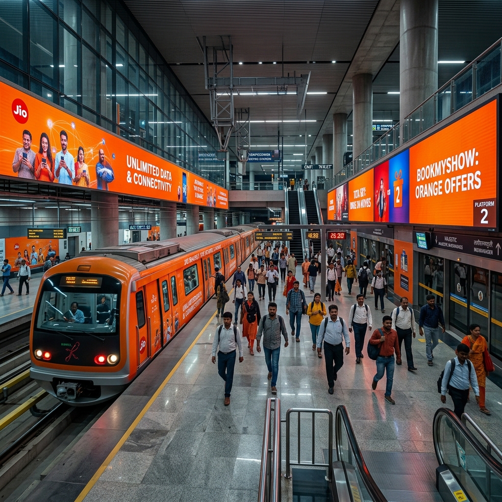 Metro Train Advertising Campaign Mumbai
